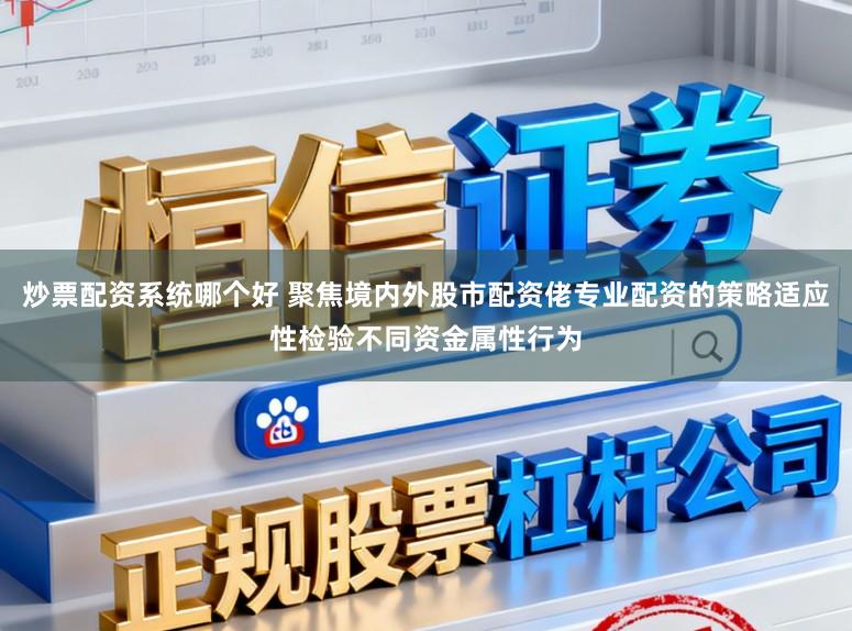 炒票配资系统哪个好 聚焦境内外股市配资佬专业配资的策略适应性检验不同资金属性行为